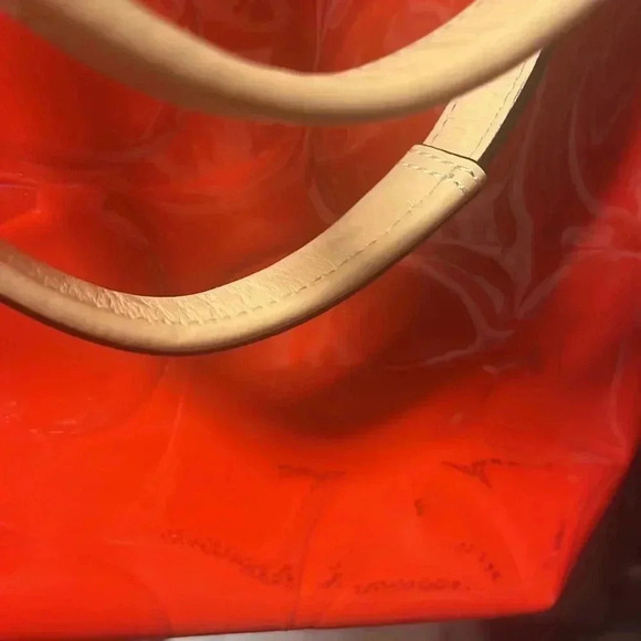 Red and cream Coach purse - Picture 5 of 5